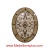 Kristine, 48" x 78" Oval Waterjet Cut Floor Medallion, Polished