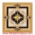 Isabelle Square , 36" Waterjet Stone Floor Inlay