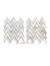 Calacatta Gold Marble & Yellow Gold Herringbone Chevron Polished Mosaics Tiles