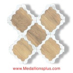 Waterjet Tile - Design 30 Marble - Wood Porcelain C