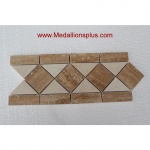Travertine and Marble Large - Tile Border 5" x 12"