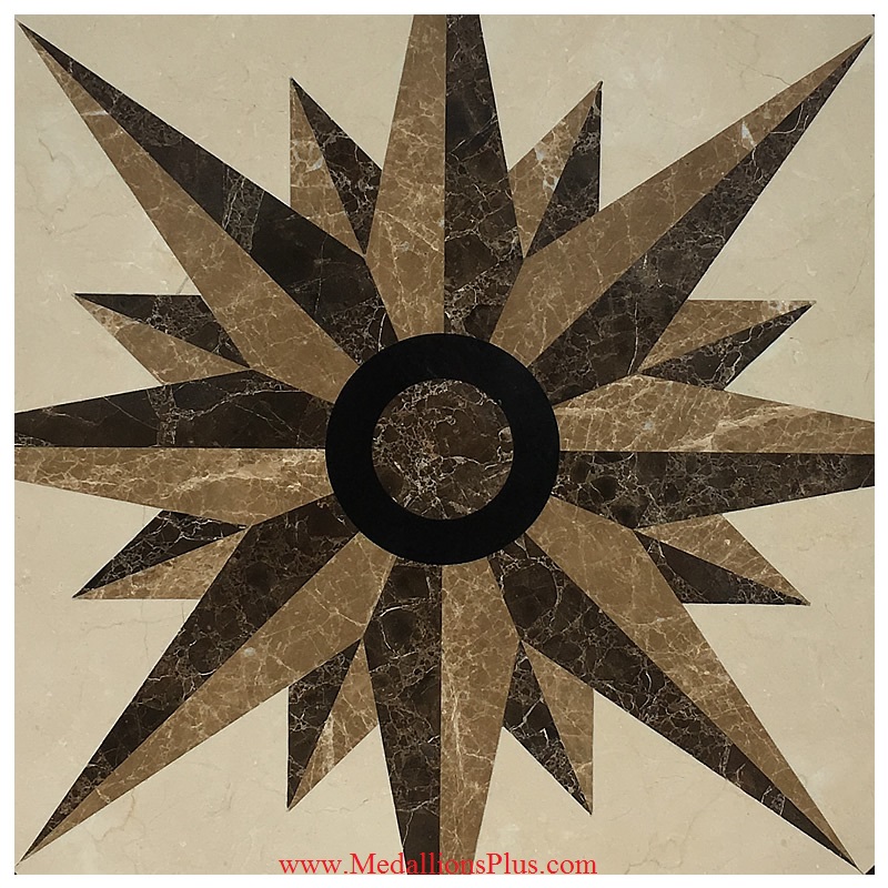 STAR LIGHT, 48" Waterjet Medallion