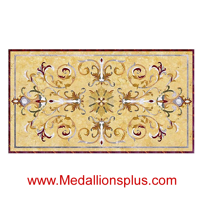 Destiny, 48" x 72"  Waterjet Rectangular Medallion