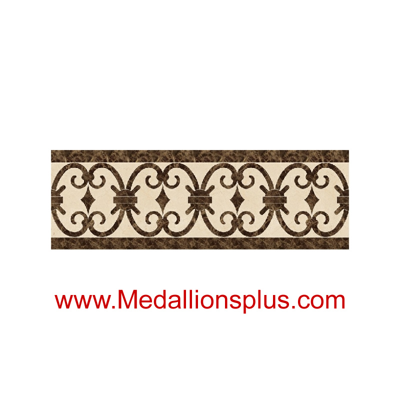 ML-18 waterjet tile border  4 x 12