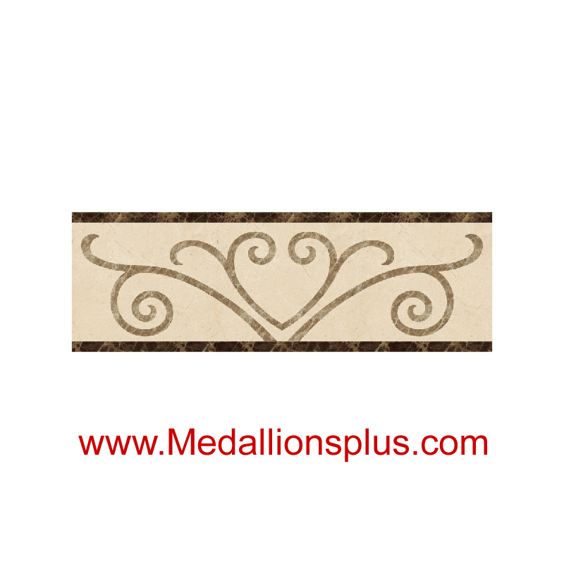 ML-75 waterjet tile border  4 x 12