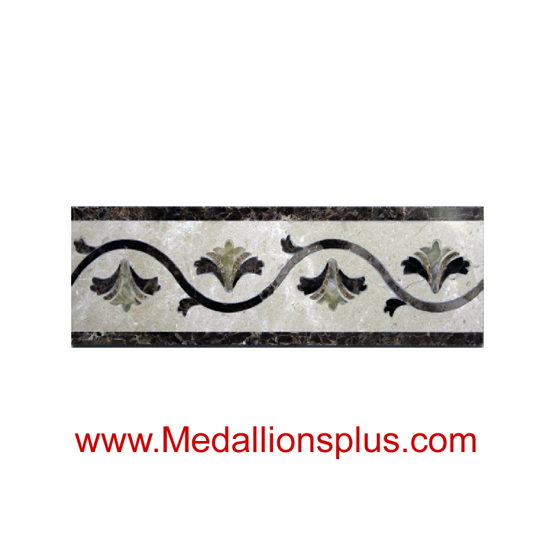 ML-91 waterjet tile border  4 x 12