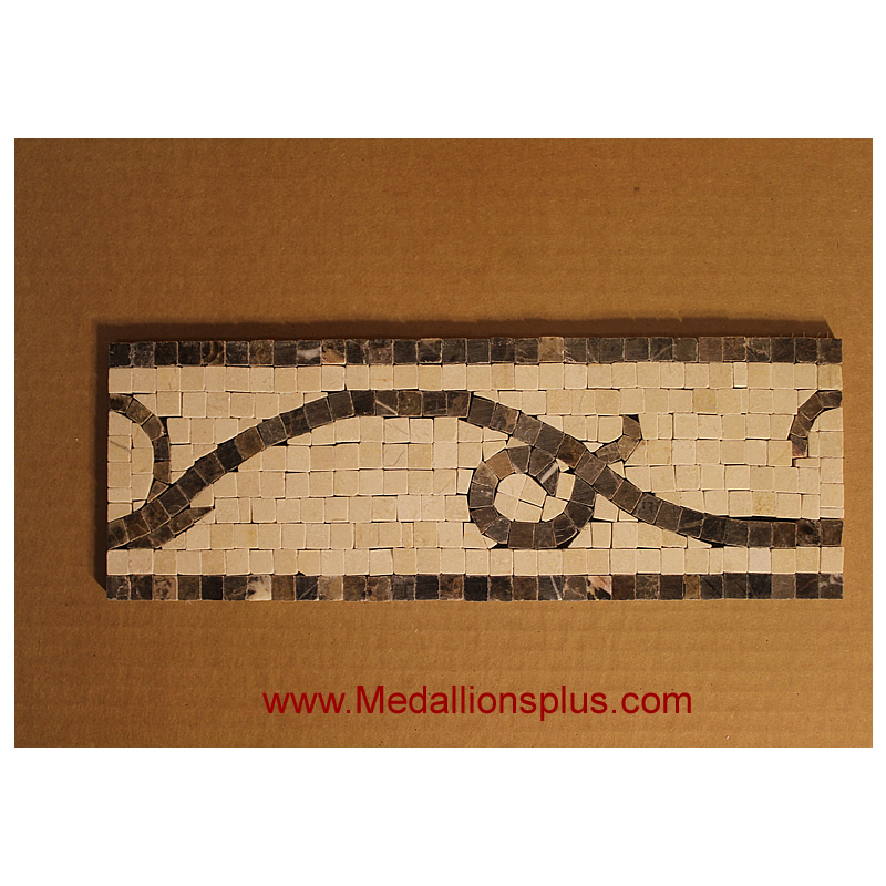 Tuscan, Mosaic Tile Listello 4" x 12"