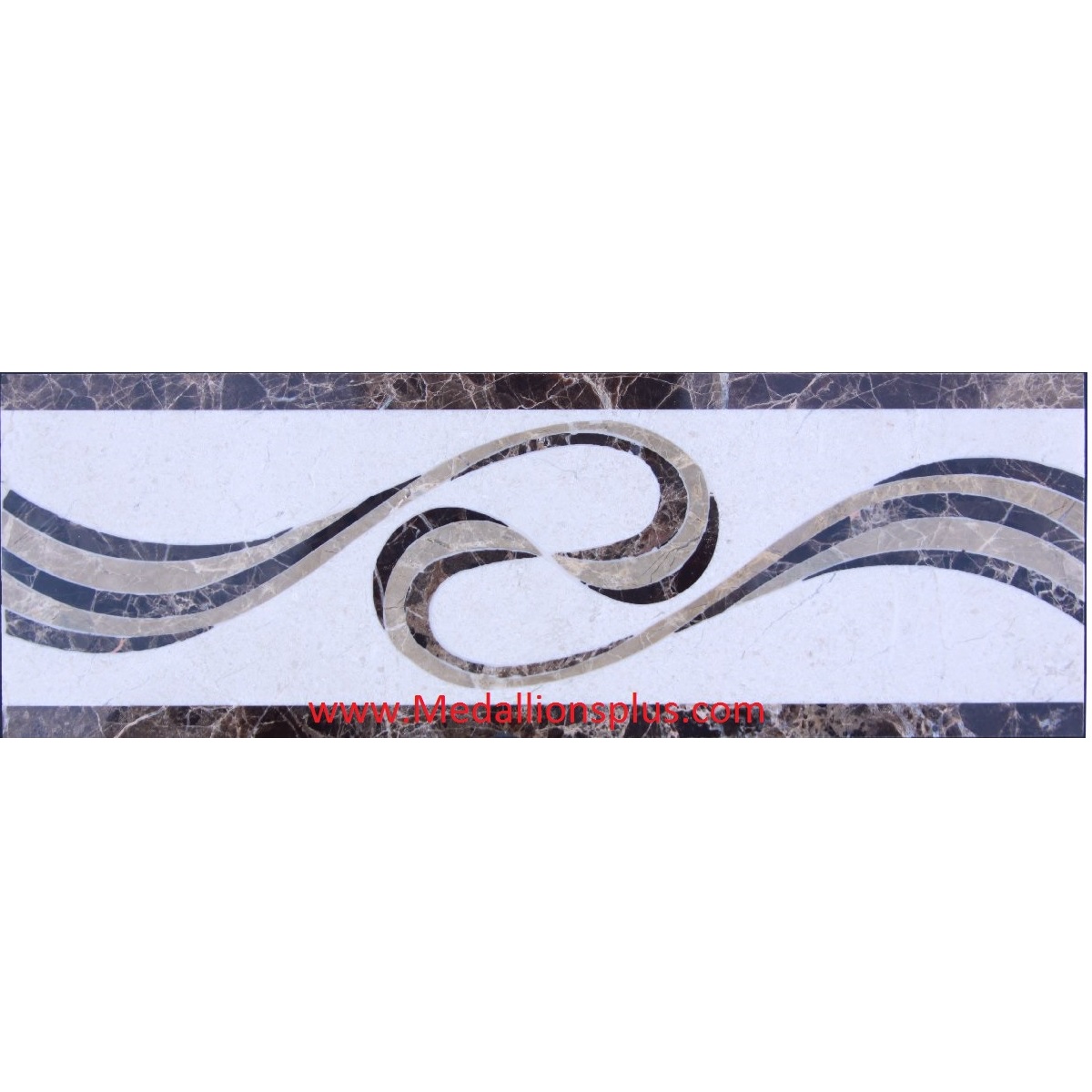 Aroma 4 x 12 waterjet tile border