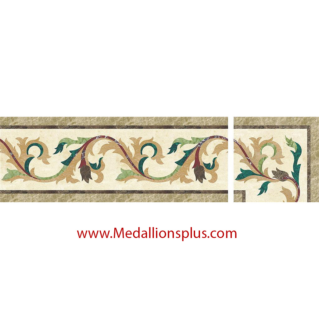 Waterjet Tile Borders - Design 42