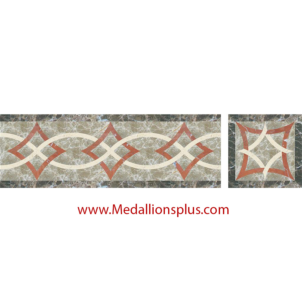 Waterjet Tile Borders - Design 49