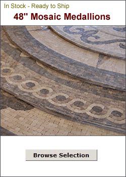 48" Mosaic Floor Medallions