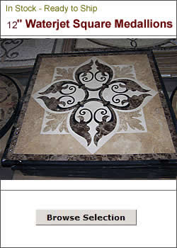 12" Square Stone Inlays