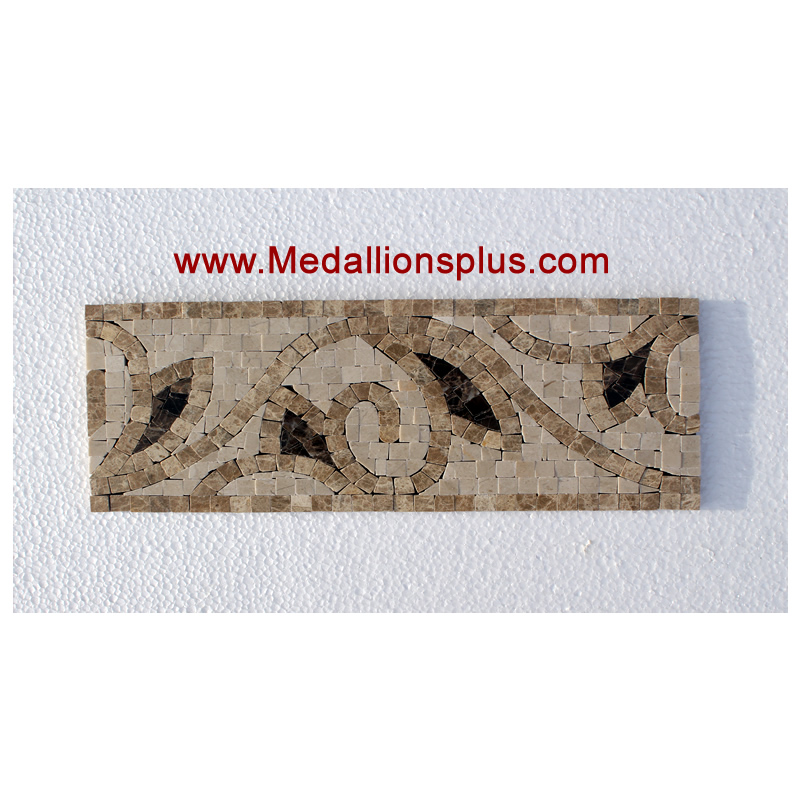 Harper, Polished Mosaic Tile Listello 5" x 12"