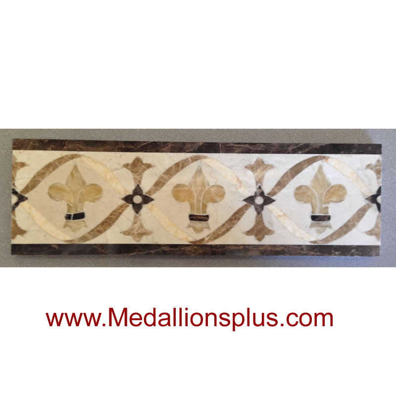 ML-53 ED waterjet tile border  4 x 12